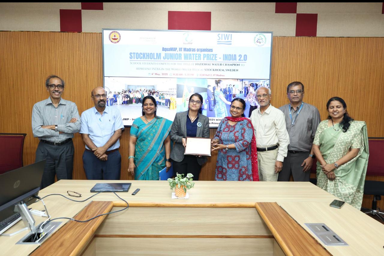 Stockholm Junior Water Prize - 2 Times National Water Champion at IIT Madras